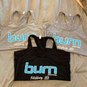 Set of 3 Burn Boot Camp Tanks